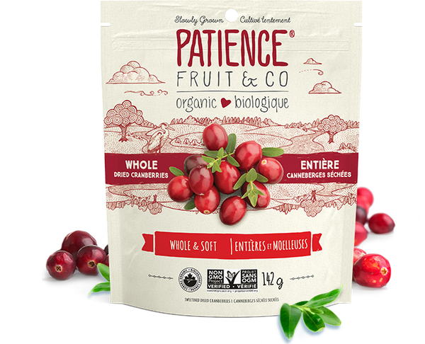 ORGANIC WHOLE DRIED CRANBERRIES 113G