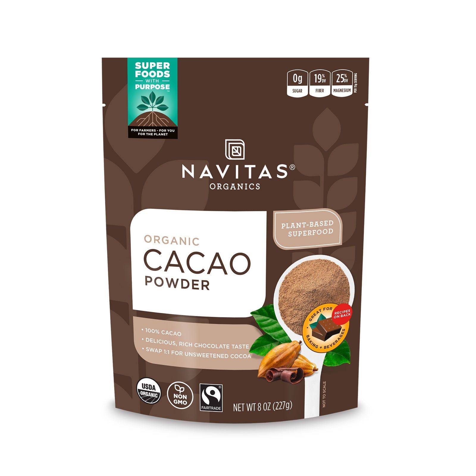 ORGANIC CACAO POWDER 227G