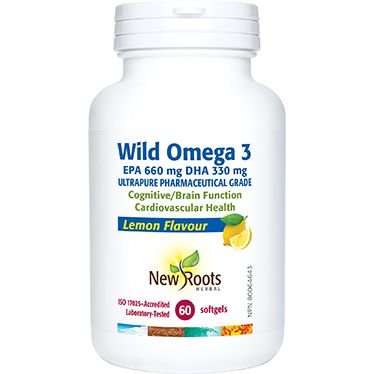 WILD OMEGA-3 EPA 660MG DHA 330MG LEMON FLAVOUR 60SG