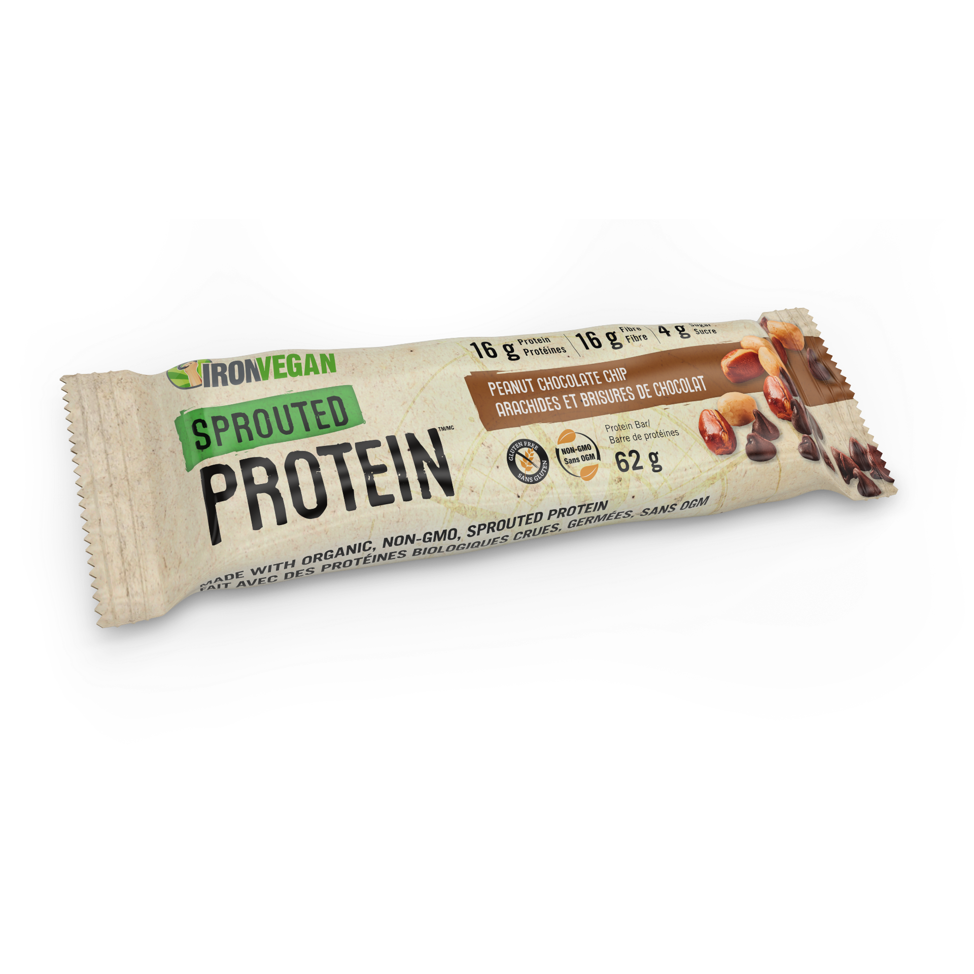 SPROUTED PROTEIN BAR PEANUT CHOCOLATE CHIP