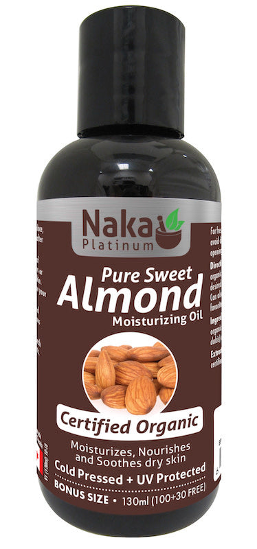 ORGANIC PURE SWEET ALMOND OIL 130ML