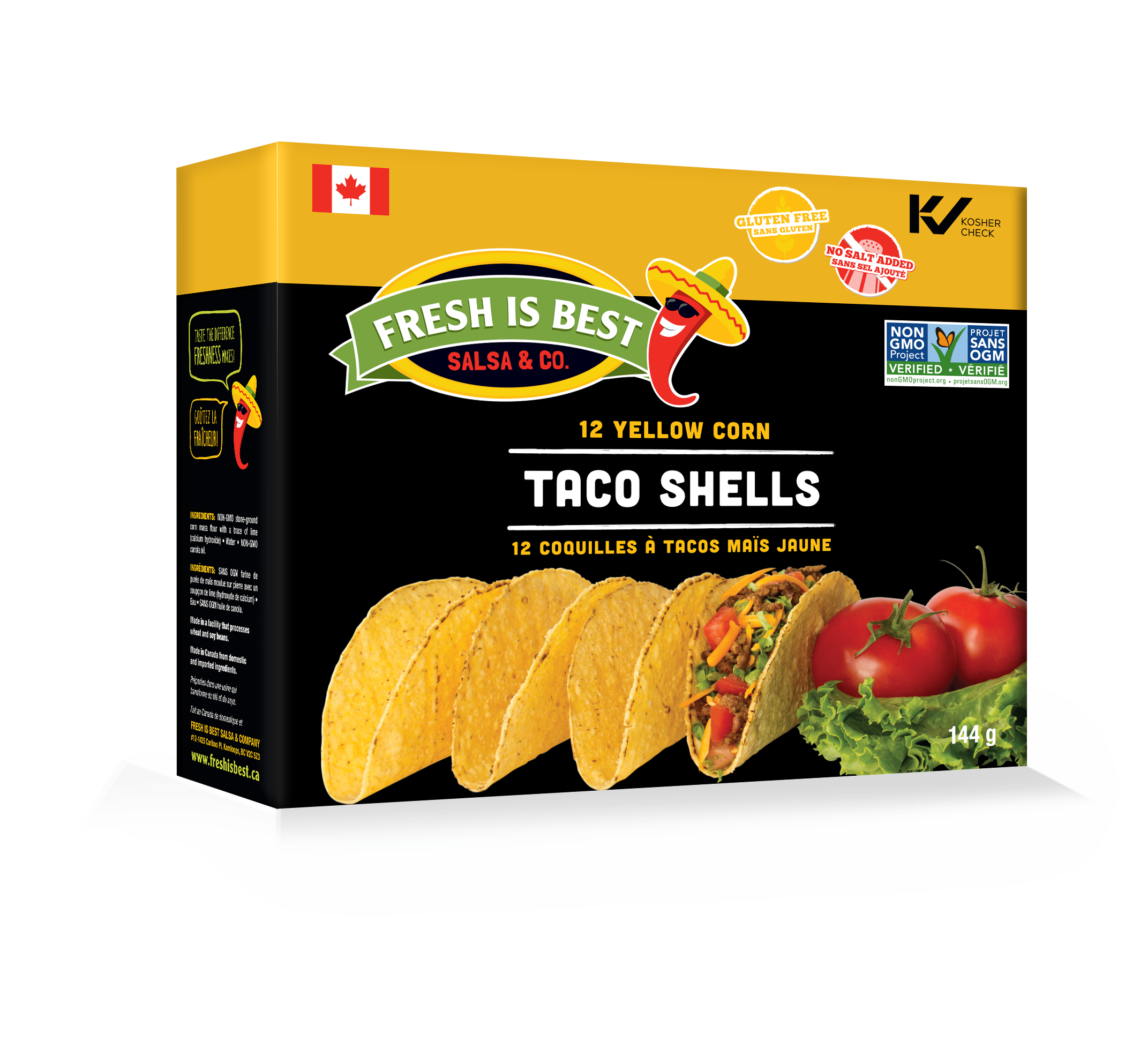 STONEGROUND YELLOW CORN TACO SHELLS