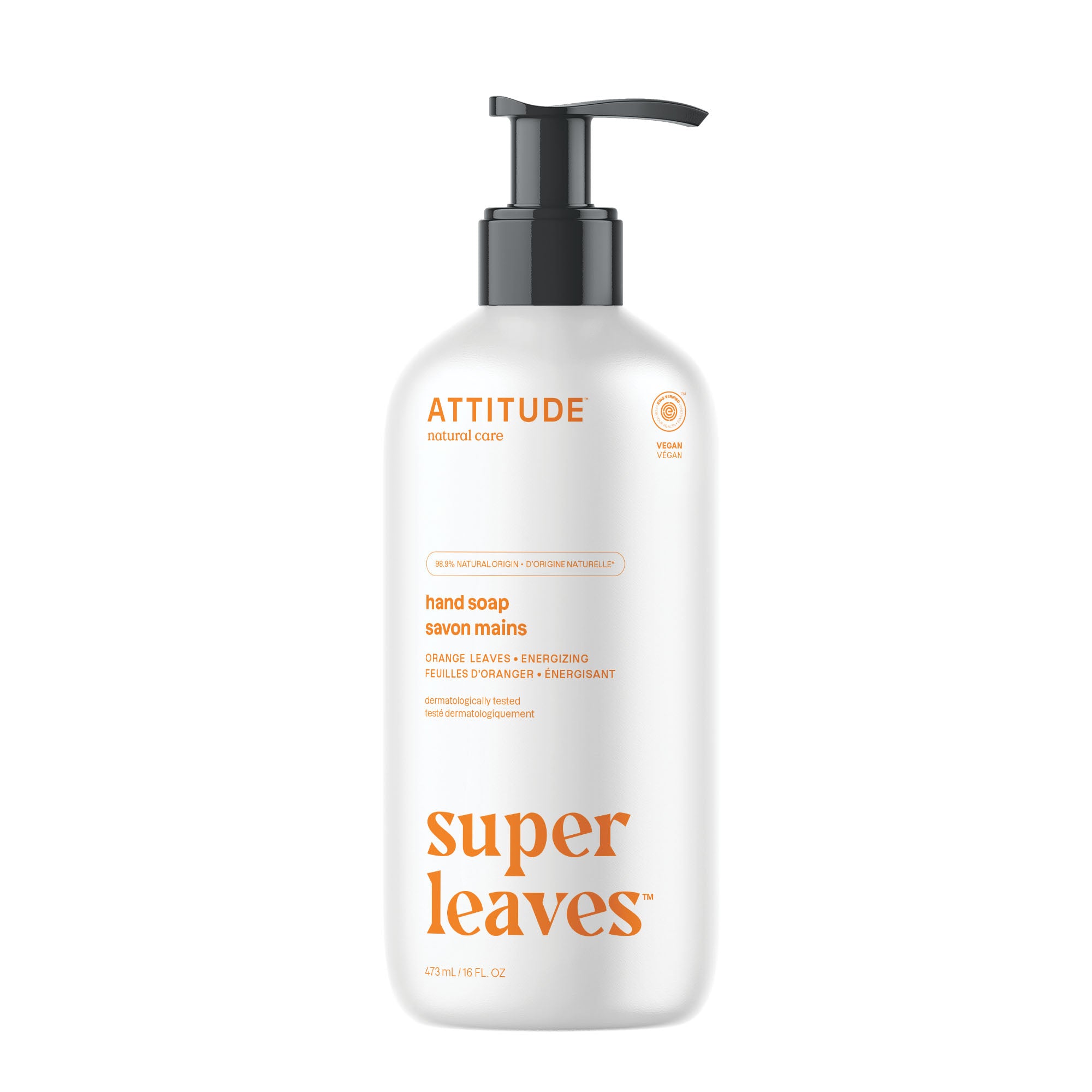 NATURAL HAND SOAP ORANGE LEAVES 473ML