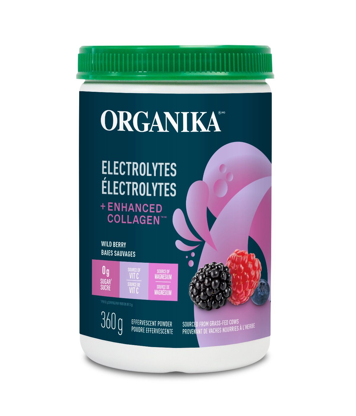 ELECTROLYTES + ENHANCED COLLAGEN WILD BERRY 360G