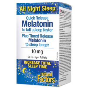 MELATONIN QUICK-RELEASE 10MG BI-LAYER 90T