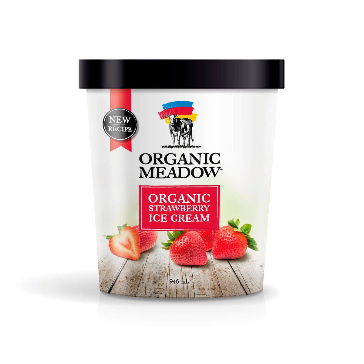 ORGANIC ICE CREAM STRAWBERRY 946ML