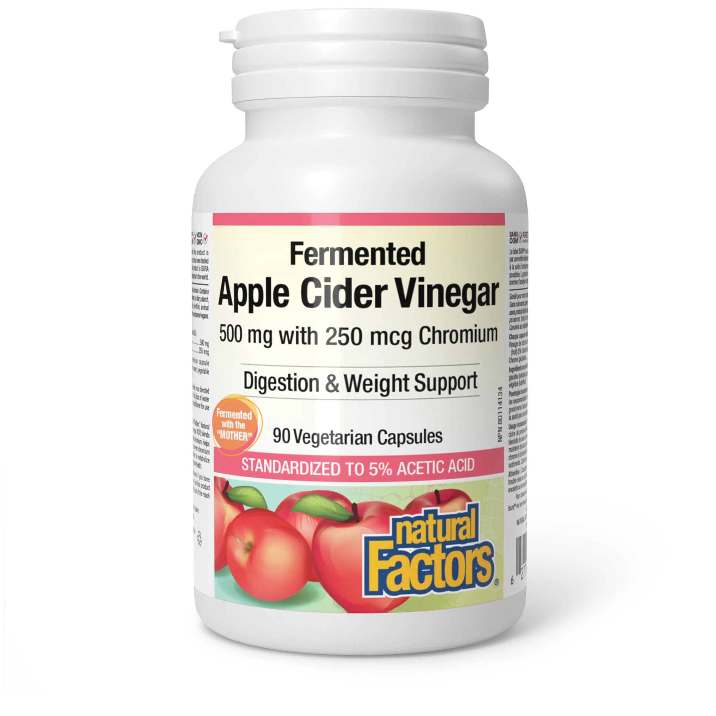 FERMENTED ACV 500MG + 250MCG CHROMIUM 90C