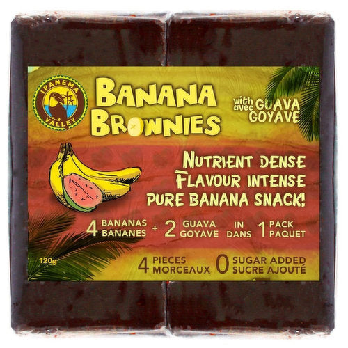 BANANA BROWNIES W/GUAVA 120G