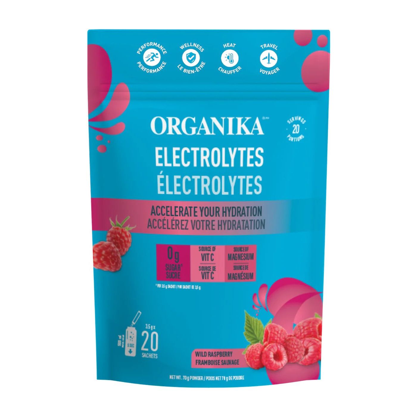 ELECTROLYTES WILD RASPBERRY 20 SACHETS