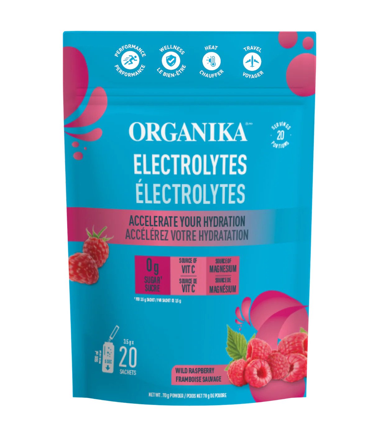 ELECTROLYTES WILD RASPBERRY 20 SACHETS