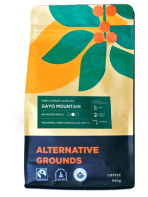 ORGANIC COFFEE BEANS SUMATRA DARK 340G