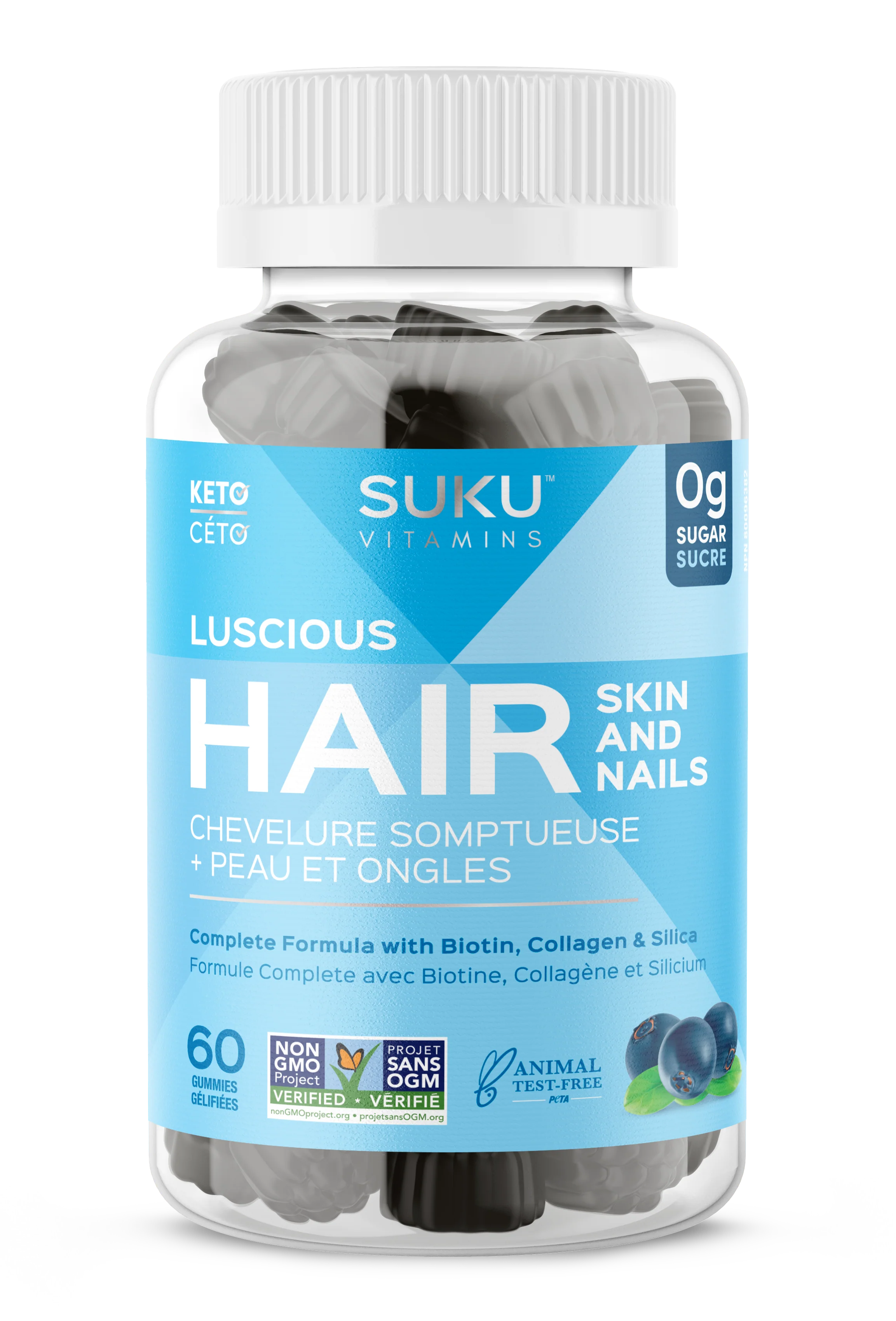 LUSCIOUS HAIR 60 GUMMIES