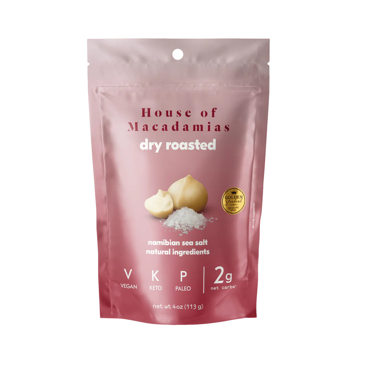 DRY ROASTED MACADAMIAS NAMIBIAN SEA SALT 40G
