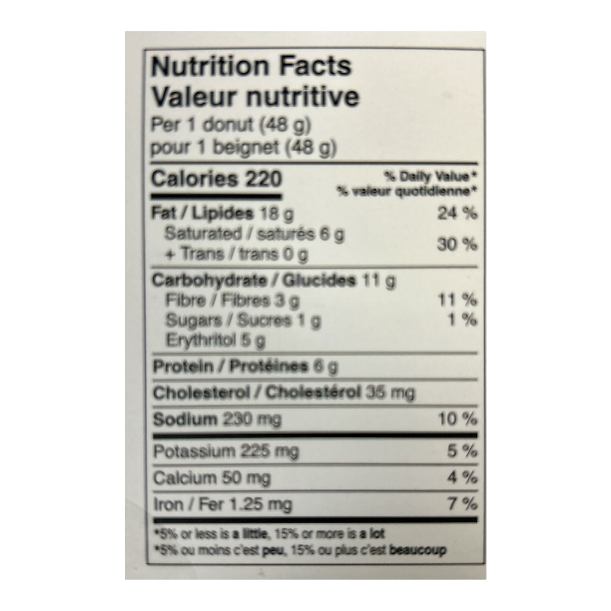 KETO SWEET CINNAMON DONUTS 4 PACK