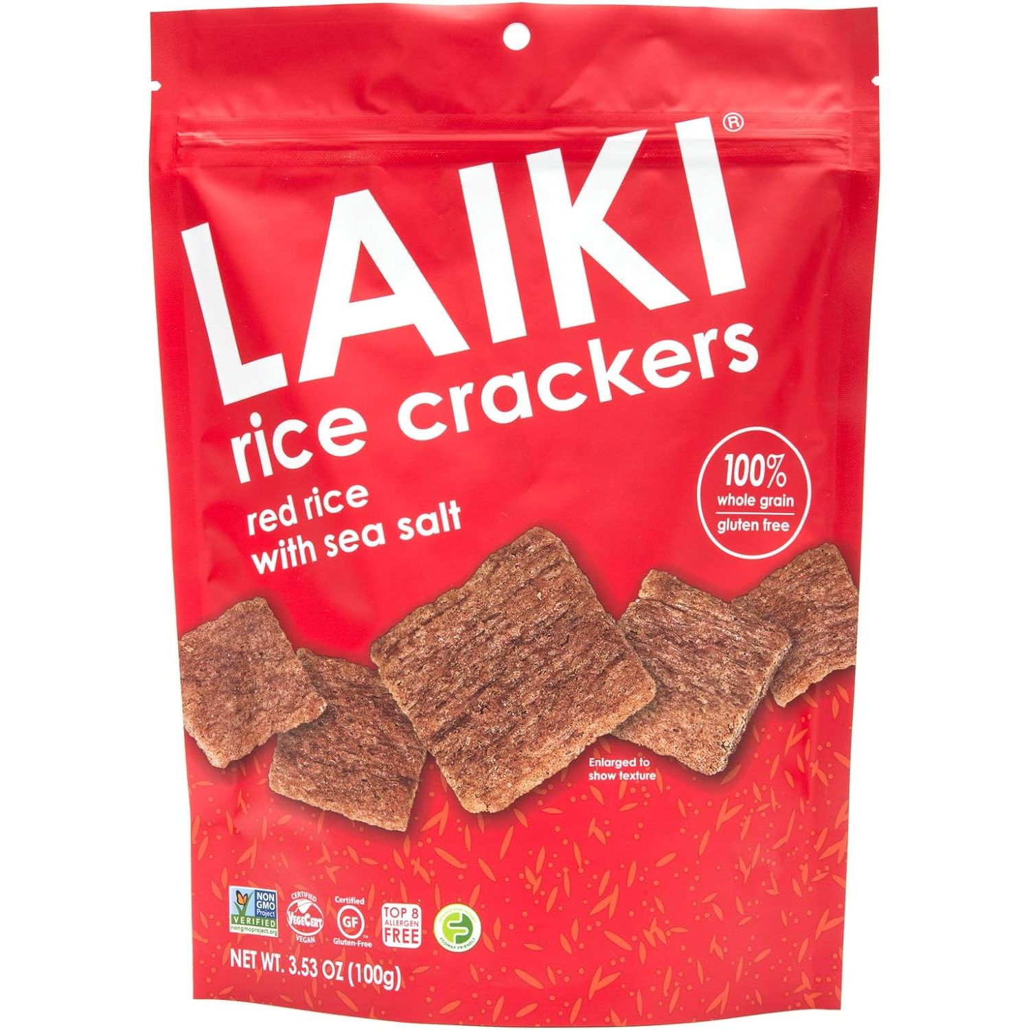 RED RICE CRACKERS 100G
