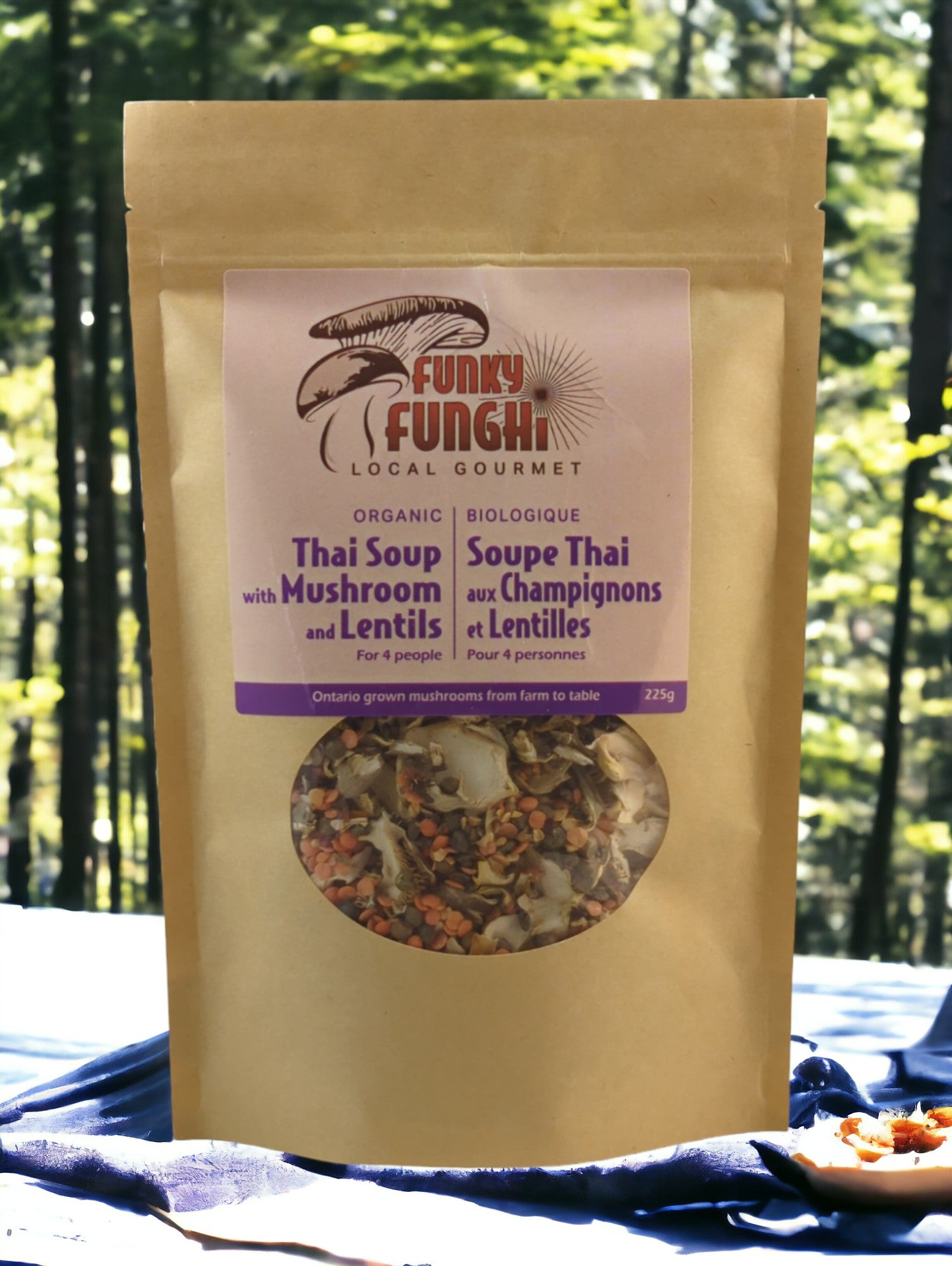 THAI SOUP MUSHROOMS & LENTILS 225G