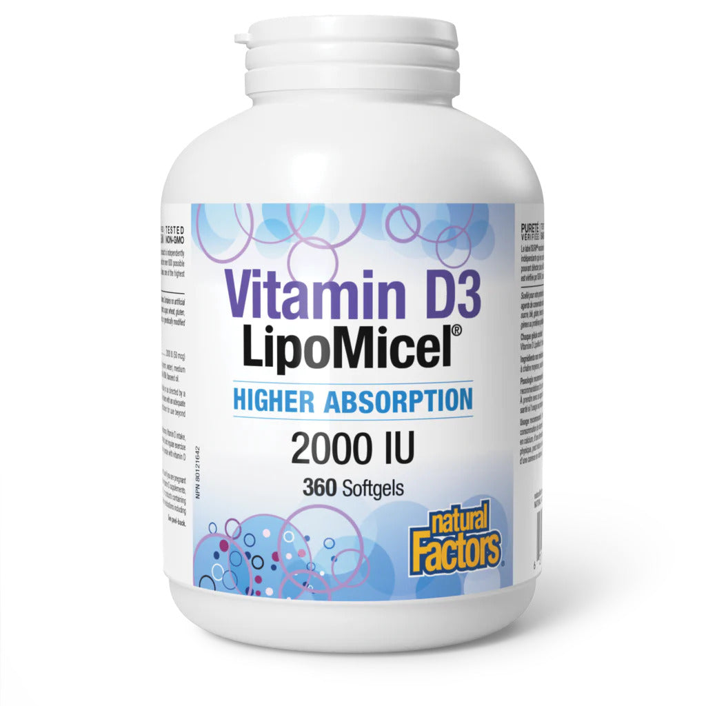 VITAMIN D3 LIPOMICEL 2000 IU 360SG