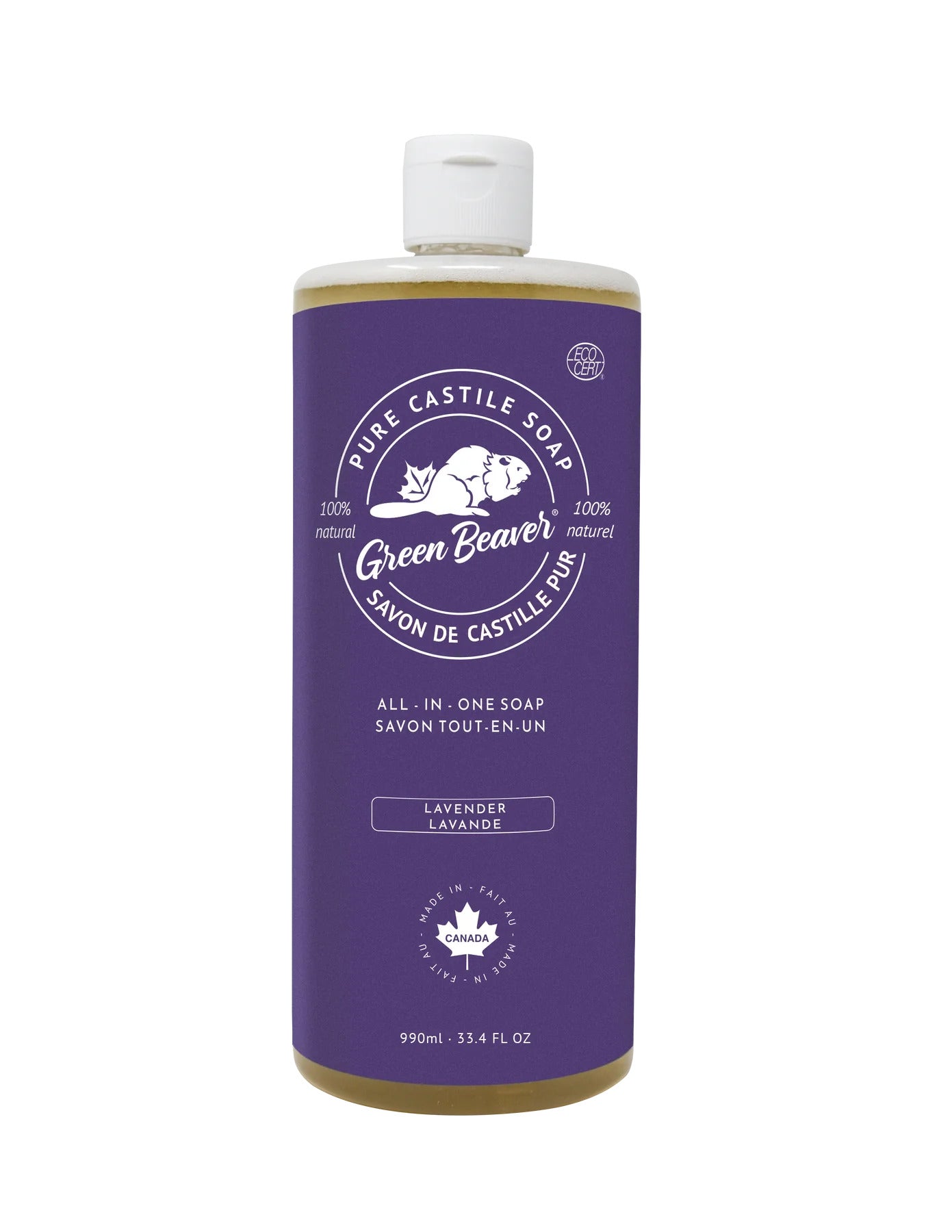 ALL-PURPOSE LIQUID CASTILLE SOAP LAVENDER 990ML