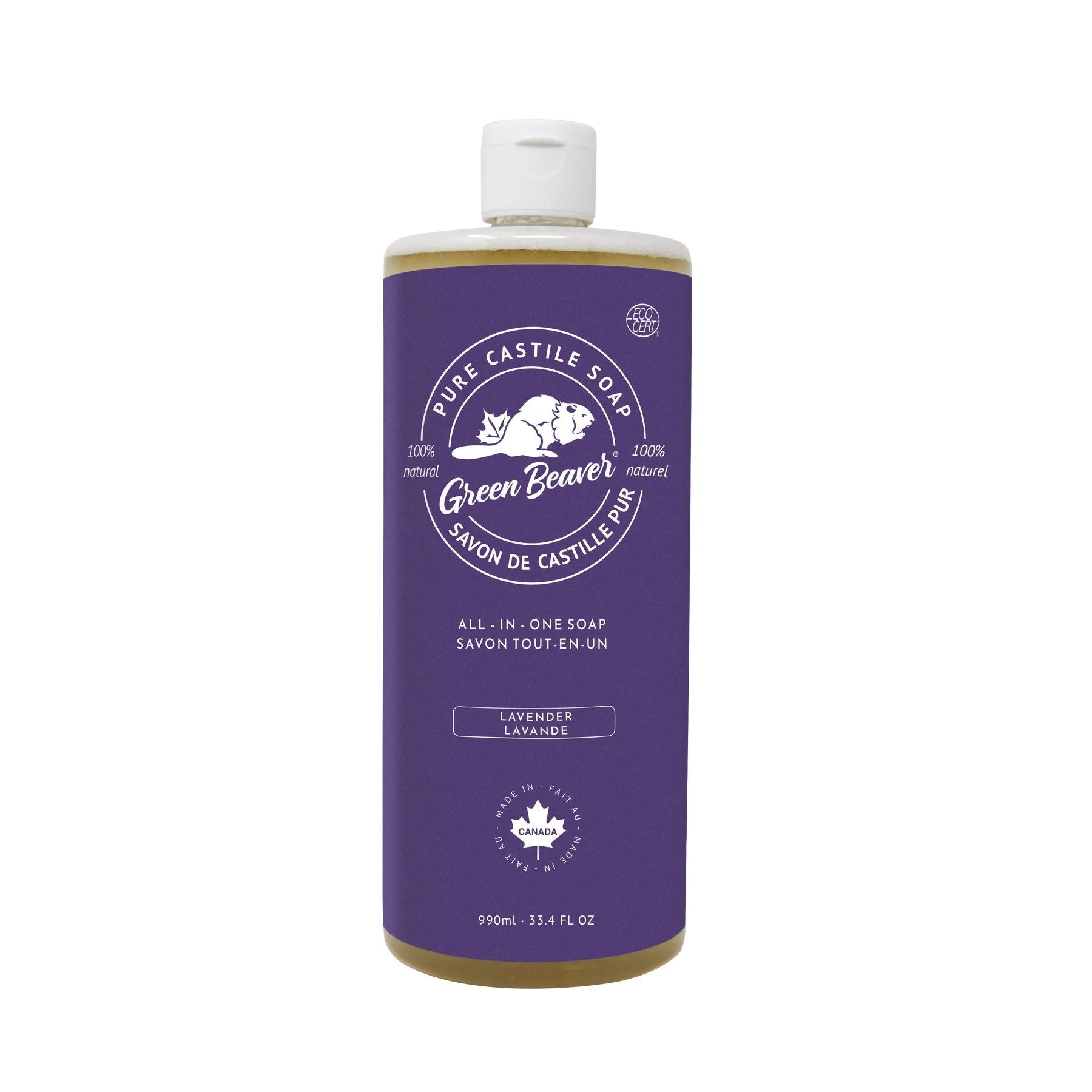 ALL-PURPOSE LIQUID CASTILLE SOAP LAVENDER 990ML