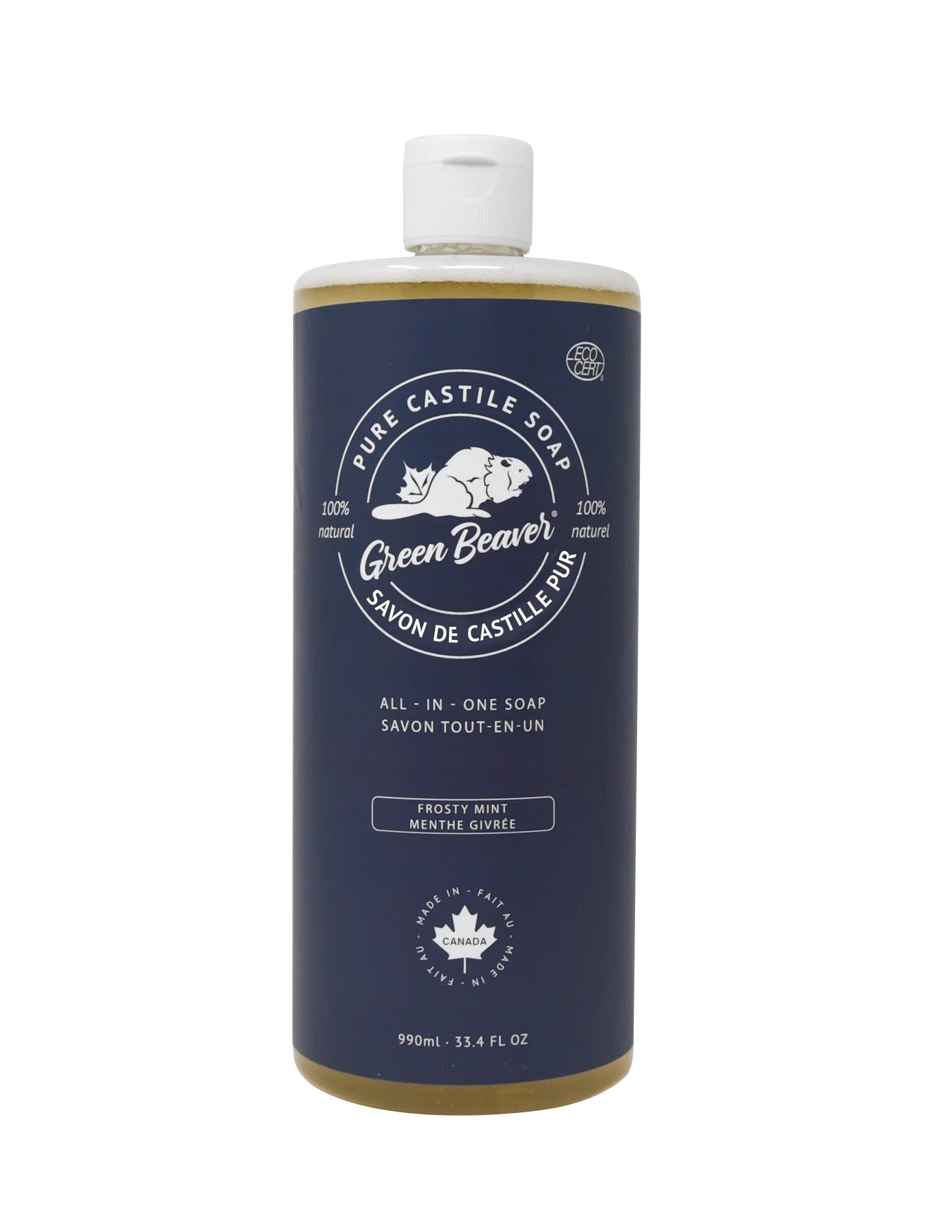 ALL-PURPOSE LIQUID CASTILLE SOAP FROSTY MINT 990ML