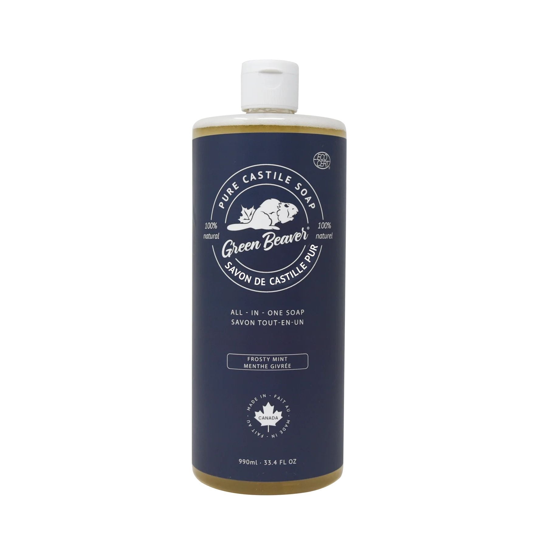 ALL-PURPOSE LIQUID CASTILLE SOAP FROSTY MINT 990ML