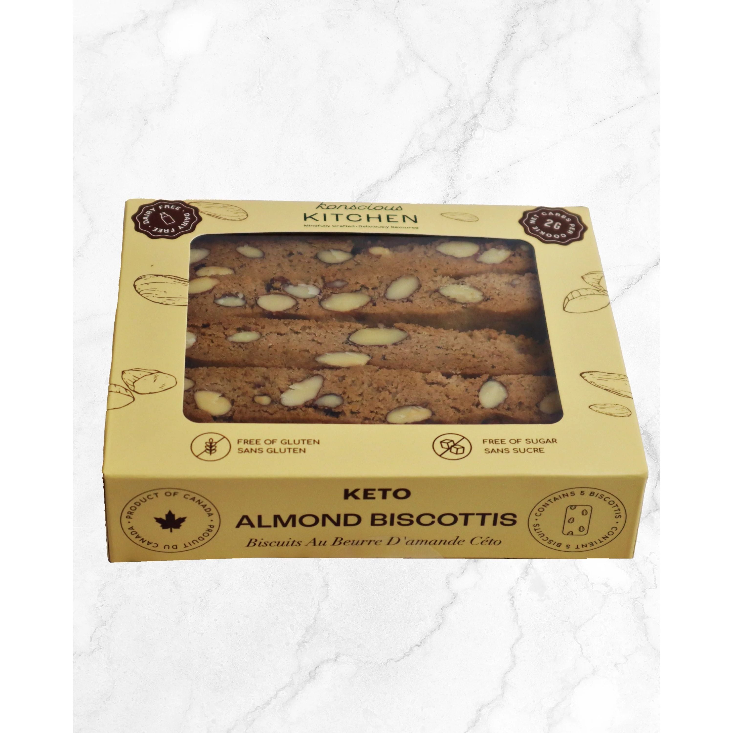 KETO ALMOND BISCOTTI 350G