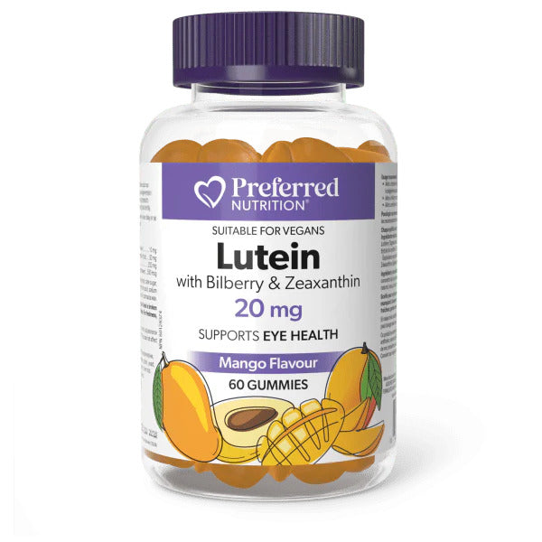LUTEIN WITH BILBERRY & ZEAXANTHIN 20MG 60 GUMMIES