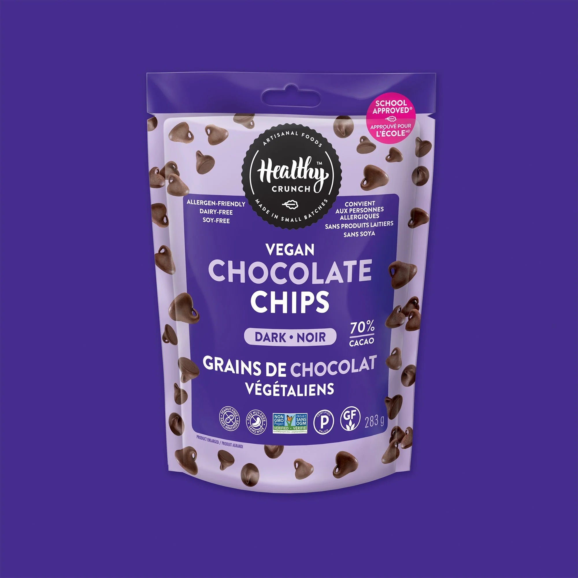 70% DARK CHOCOLATE CHIPS 283G