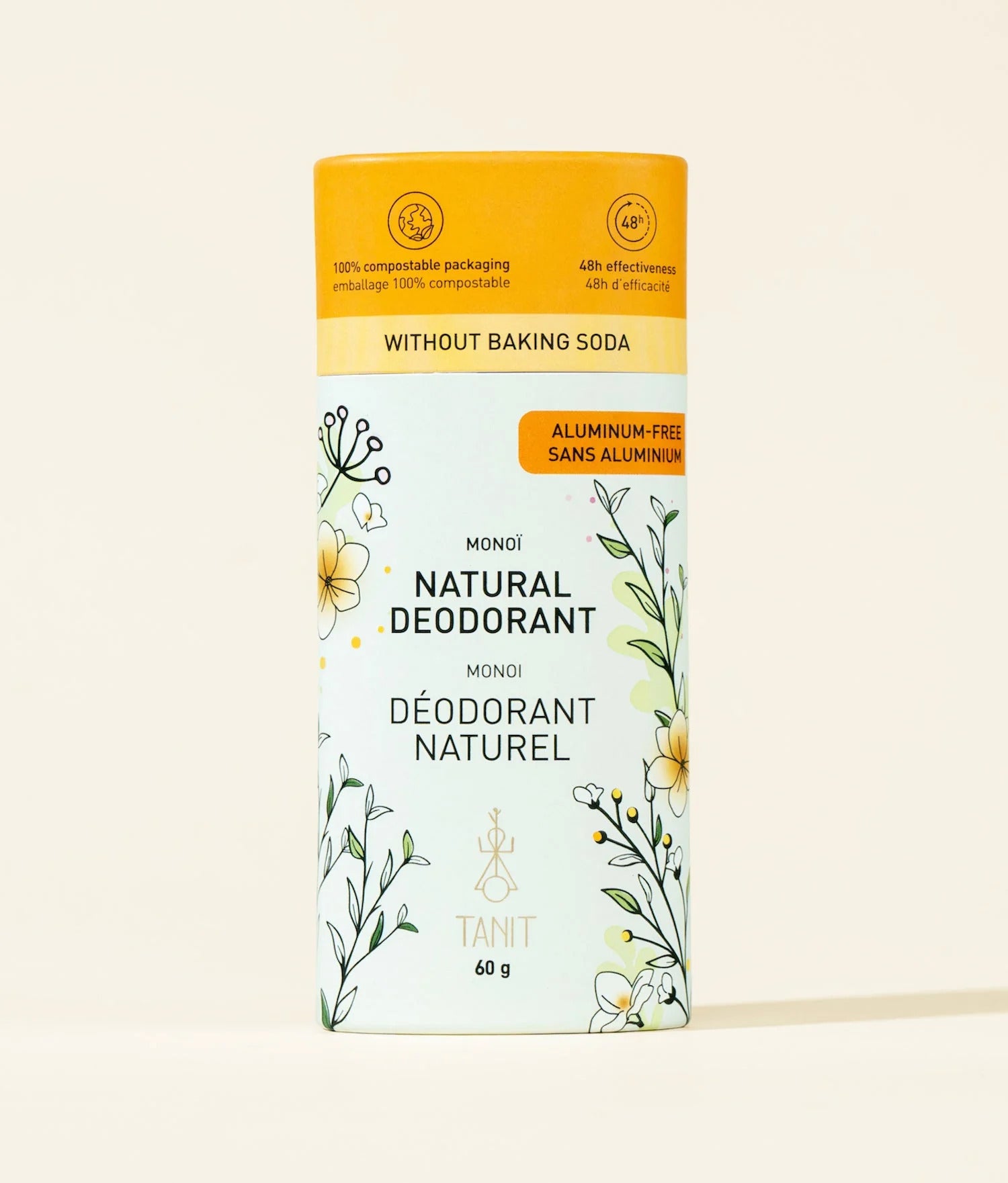 NATURAL SOLID DEODORANT MONOI 60G