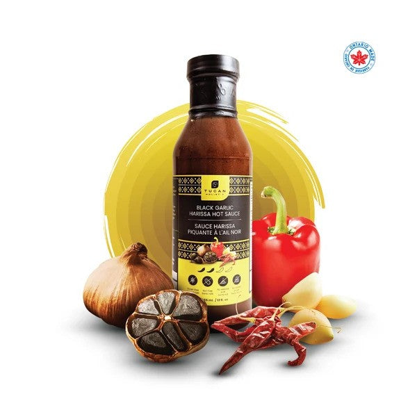 BLACK GARLIC HARISSA HOT SAUCE 355ML