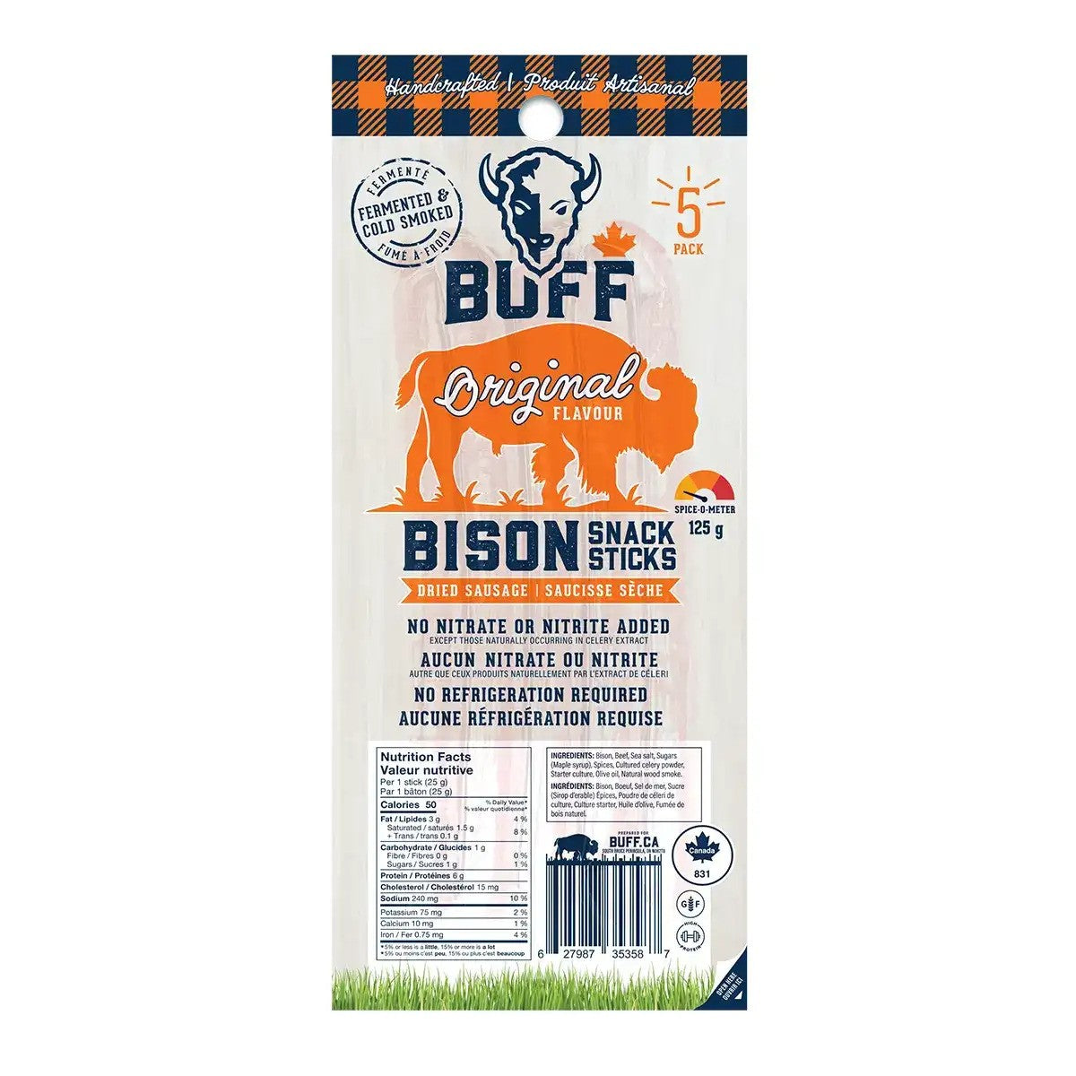 BISON SNACK STICKS 5 PACK