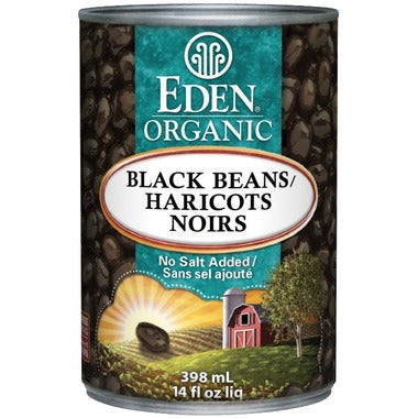 ORGANIC BLACK BEANS 398ML