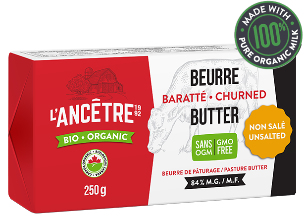 ORGANIC UNSALTED BUTTER 250G