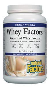 WHEY FACTORS GRASS FED WHEY PROTEIN FRENCH VANILLA 1KG