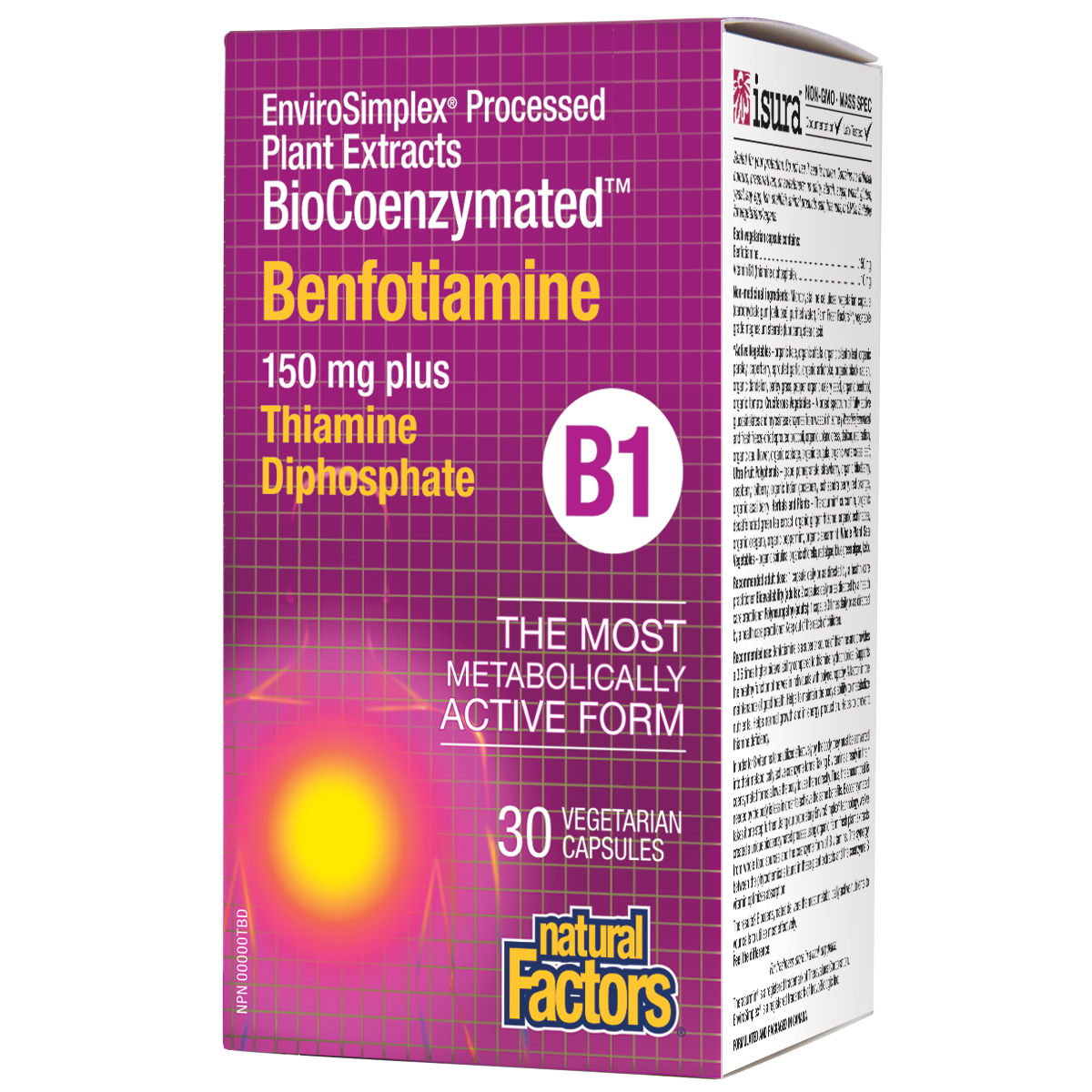 B1 BENFOTIAMINE COENZYMATED 150MG 30C