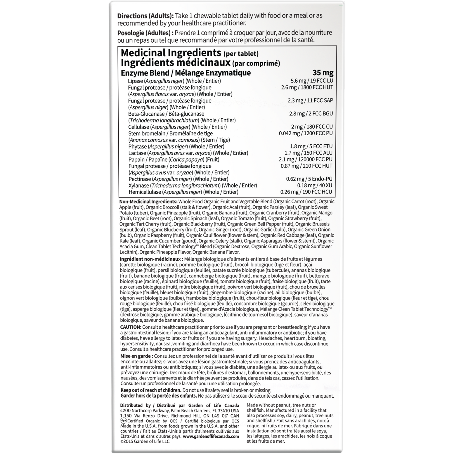 ORGANIC DIGEST+ ENZYMES 90C