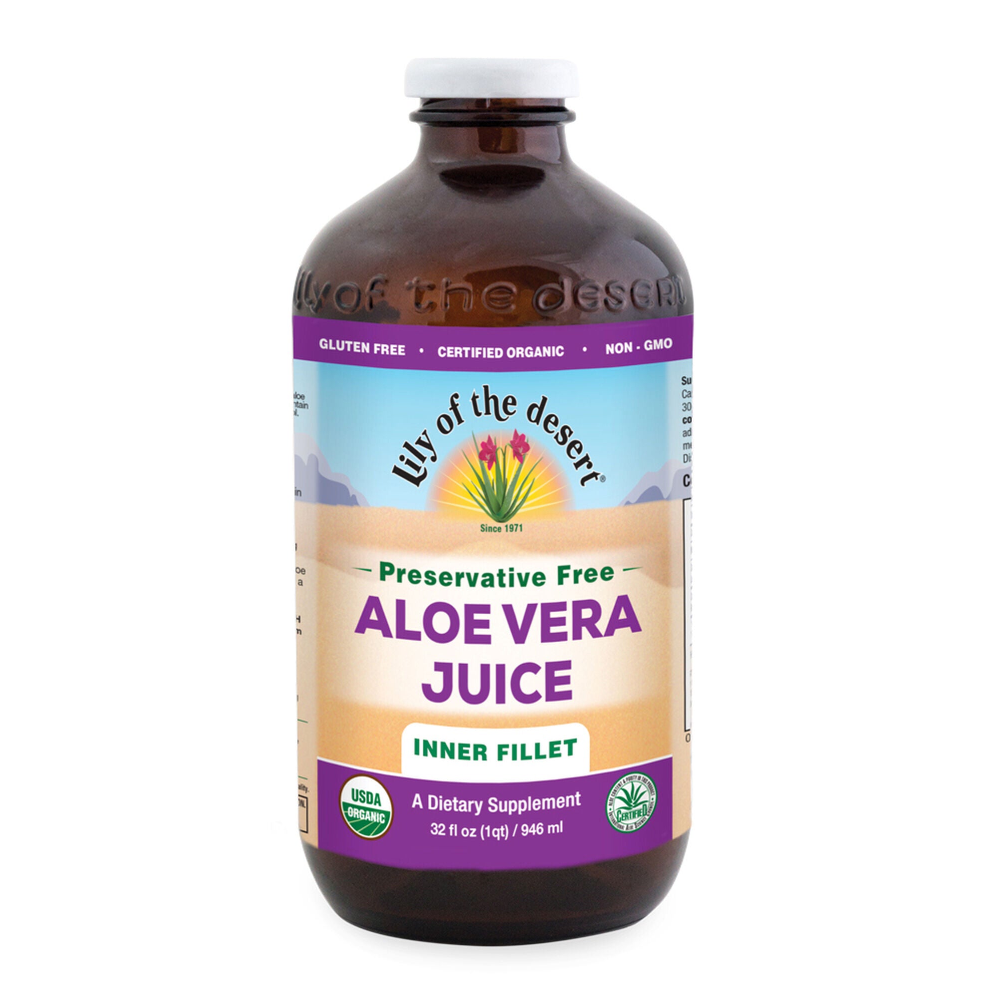 ALOE VERA JUICE ORGANIC INNER FILLET 32OZ