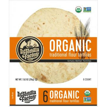 ORGANIC FLOUR TORTILLAS TRADITIONAL 6PK
