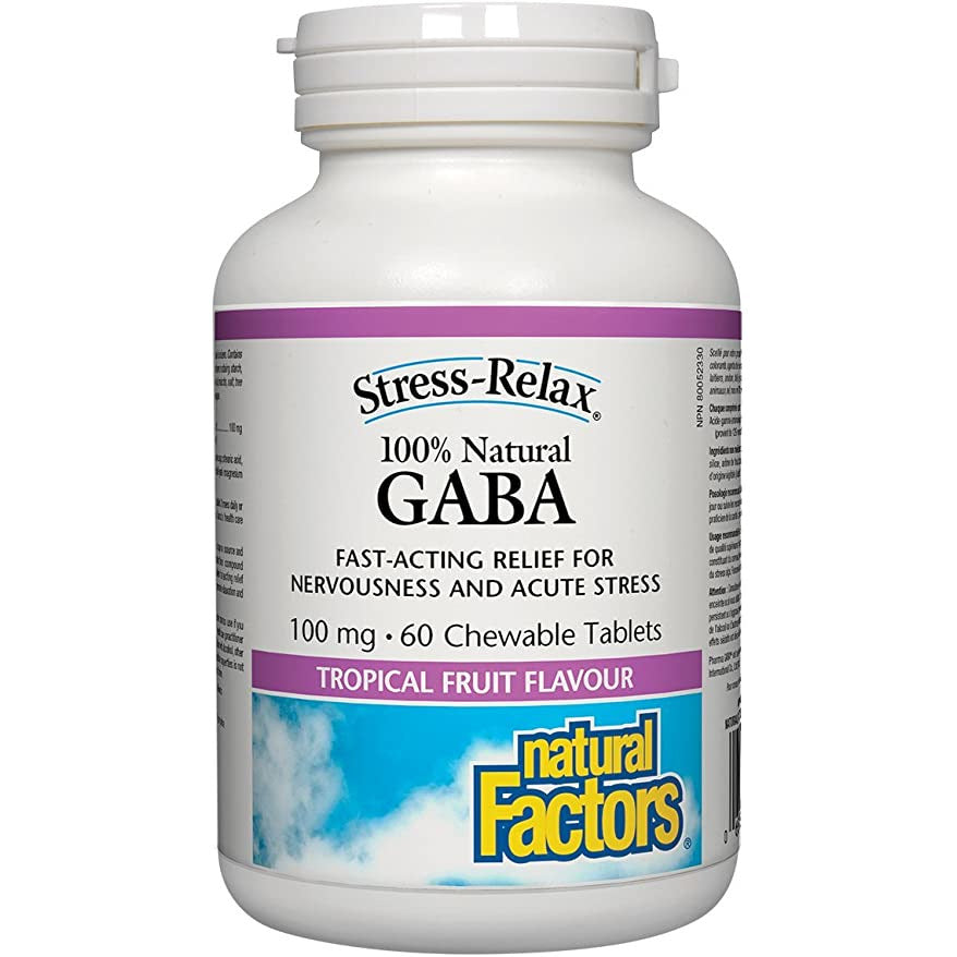 100% NATURAL GABA 60 CHEWS