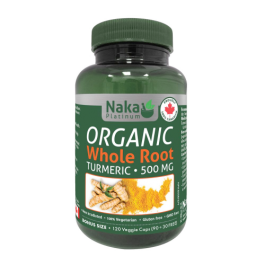 ORGANIC TURMERIC WHOLE ROOT 120C