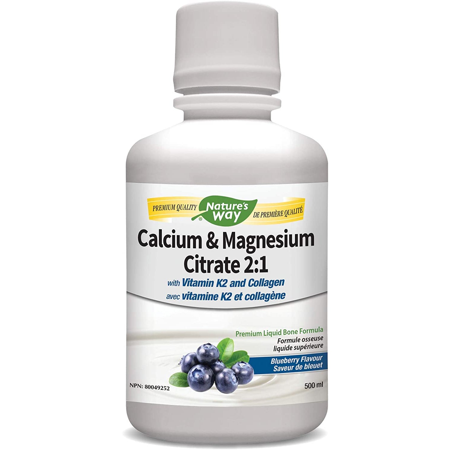 CALCIUM & MAGNESIUM CITRATE 2:1 BLUEBERRY 500ML