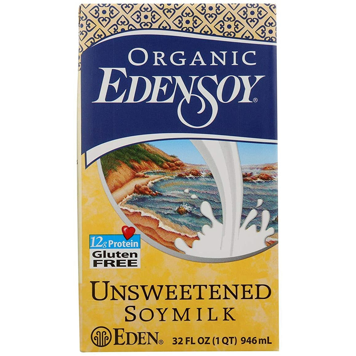 EDENSOY UNSWEETENED ORGANIC SOY MILK 946ML