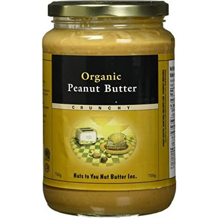 ORGANIC PEANUT BUTTER CRUNCHY 750G