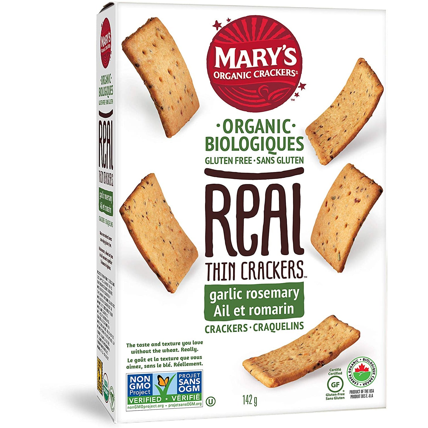 REAL THIN CRACKERS GARLIC ROSEMARY