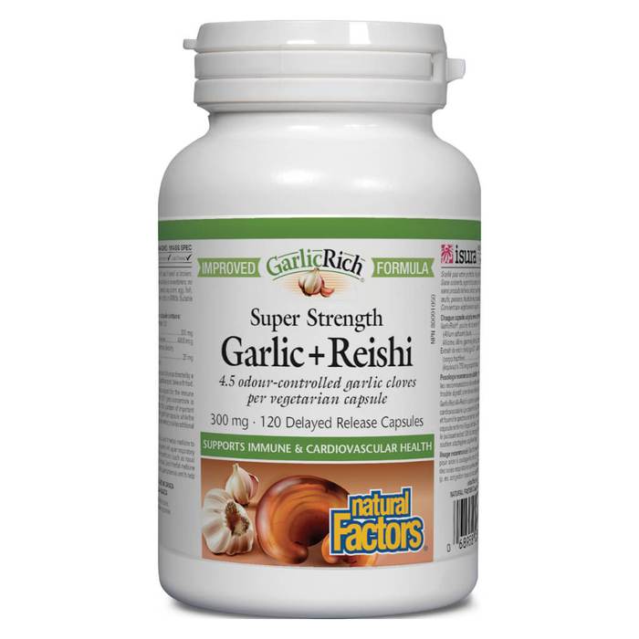 GARLIC + REISHI DELAYED RELEASE 120VC