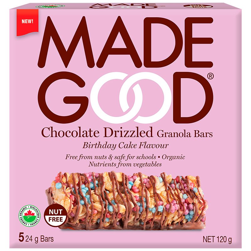 BIRTHDAY CAKE DRIZZLED GRANOLA BARS