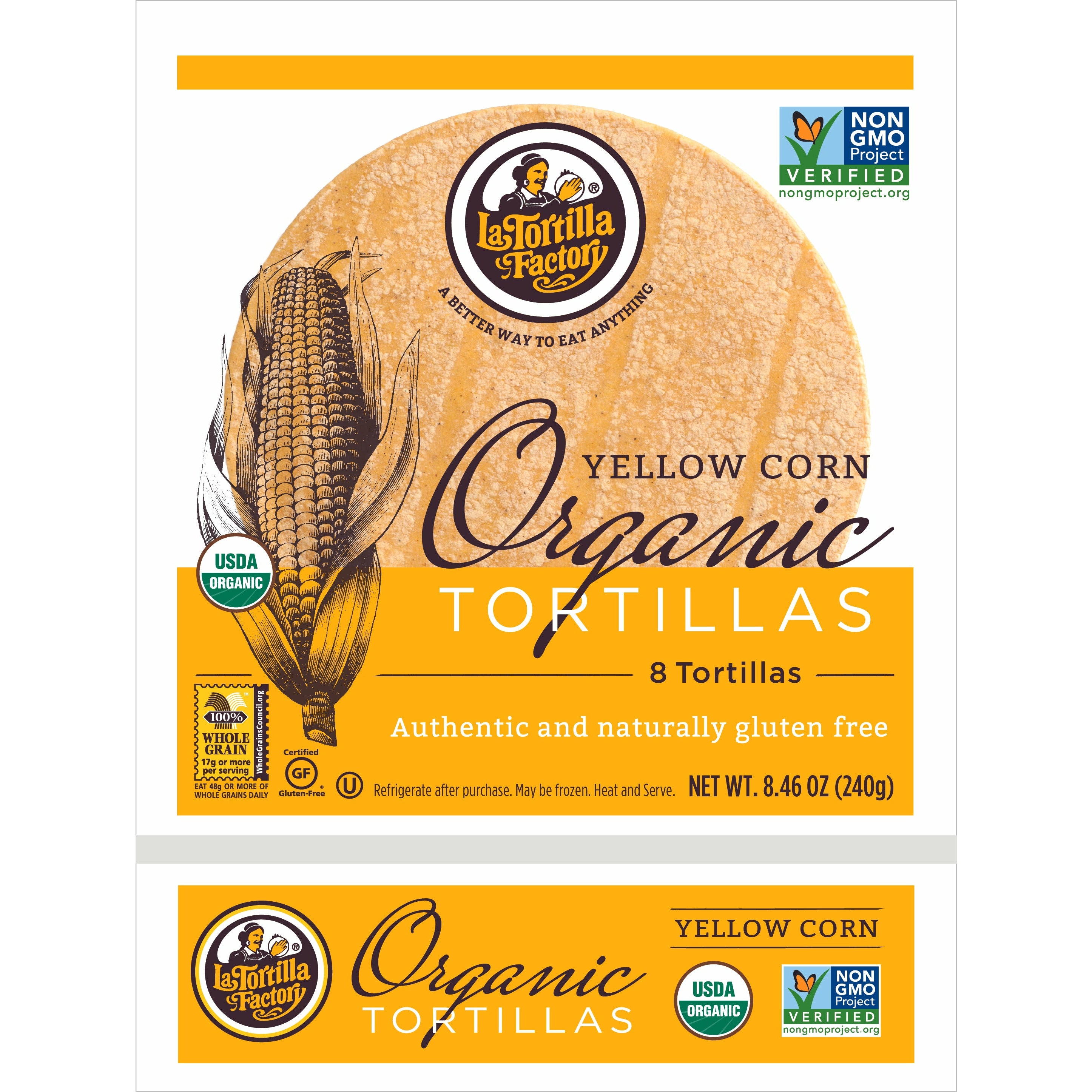 ORGANIC CORN TORTILLAS 8PK