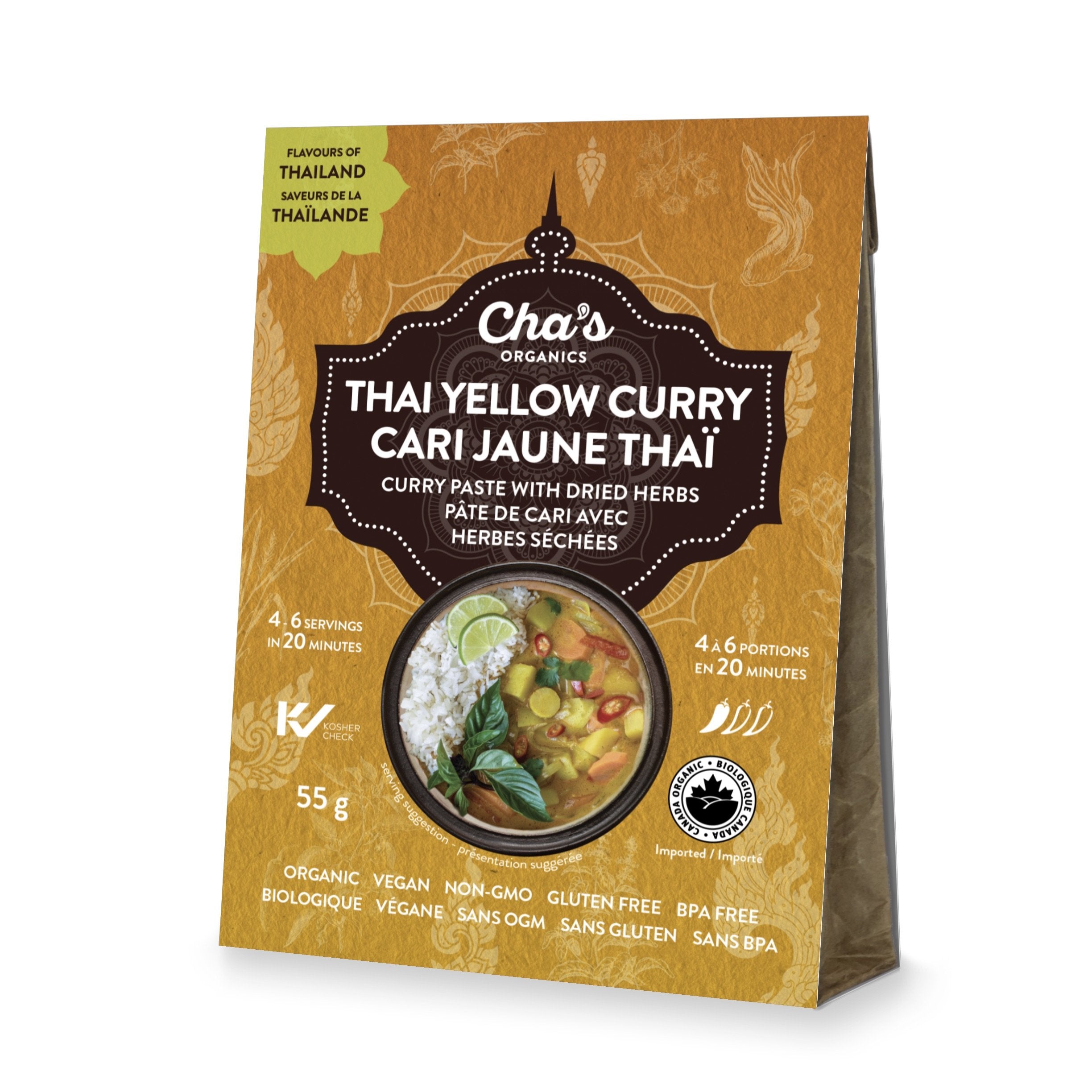 ORGANIC THAI YELLOW CURRY PASTE & HERBS