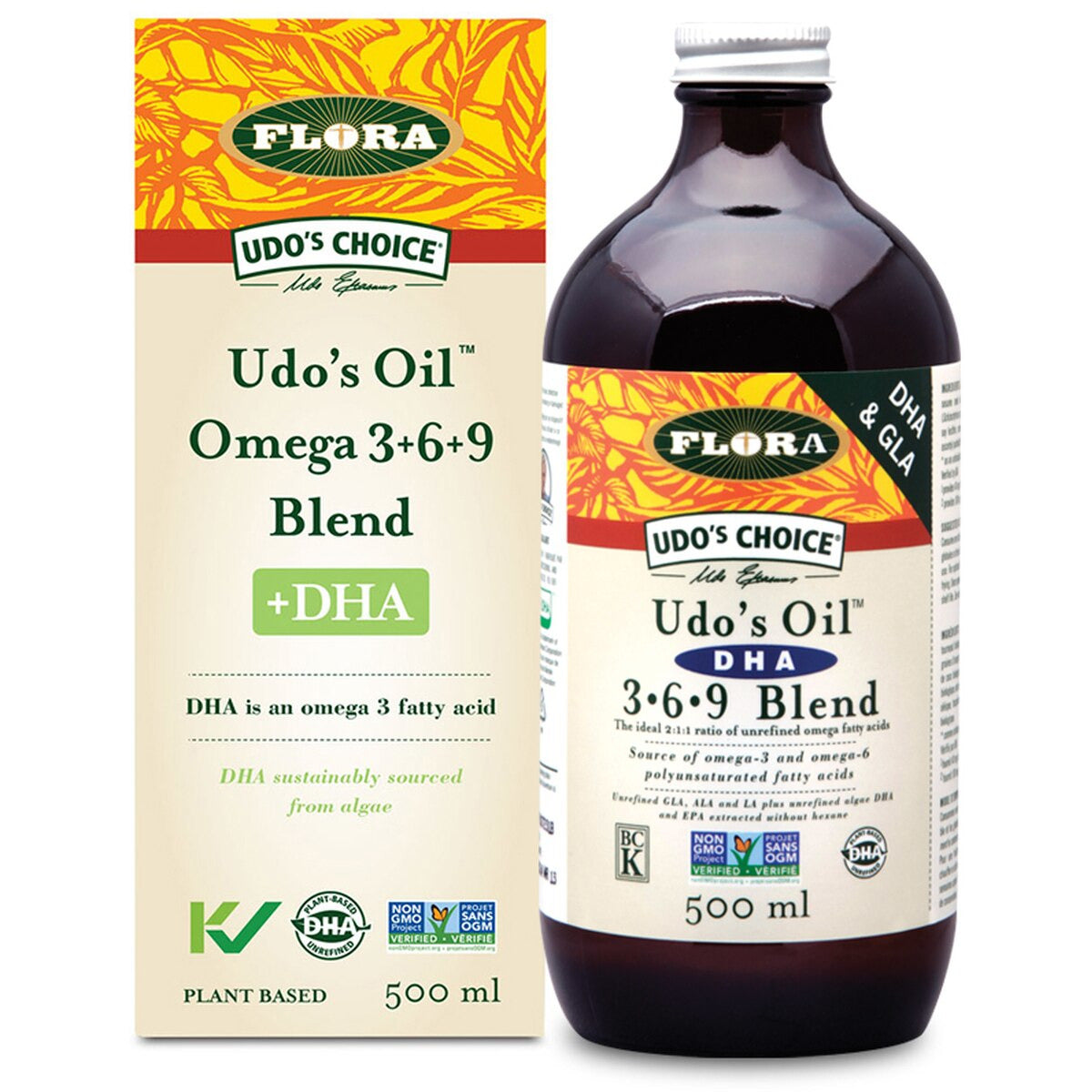 UDO'S OIL OMEGA 369 BLEND + DHA 500ML