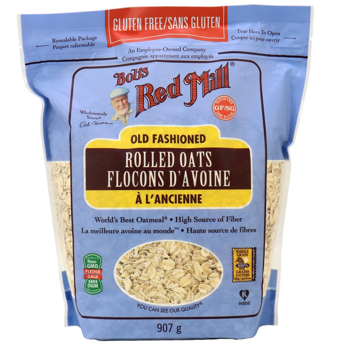 GLUTEN-FREE ROLLED OATS 907G